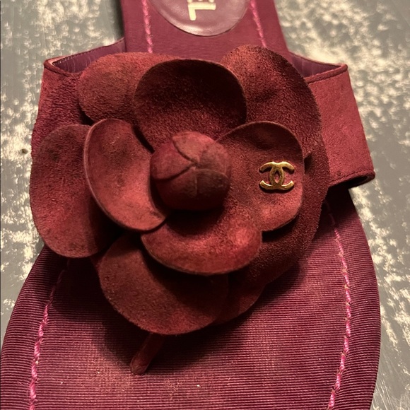 Chanel Camellia Sandals